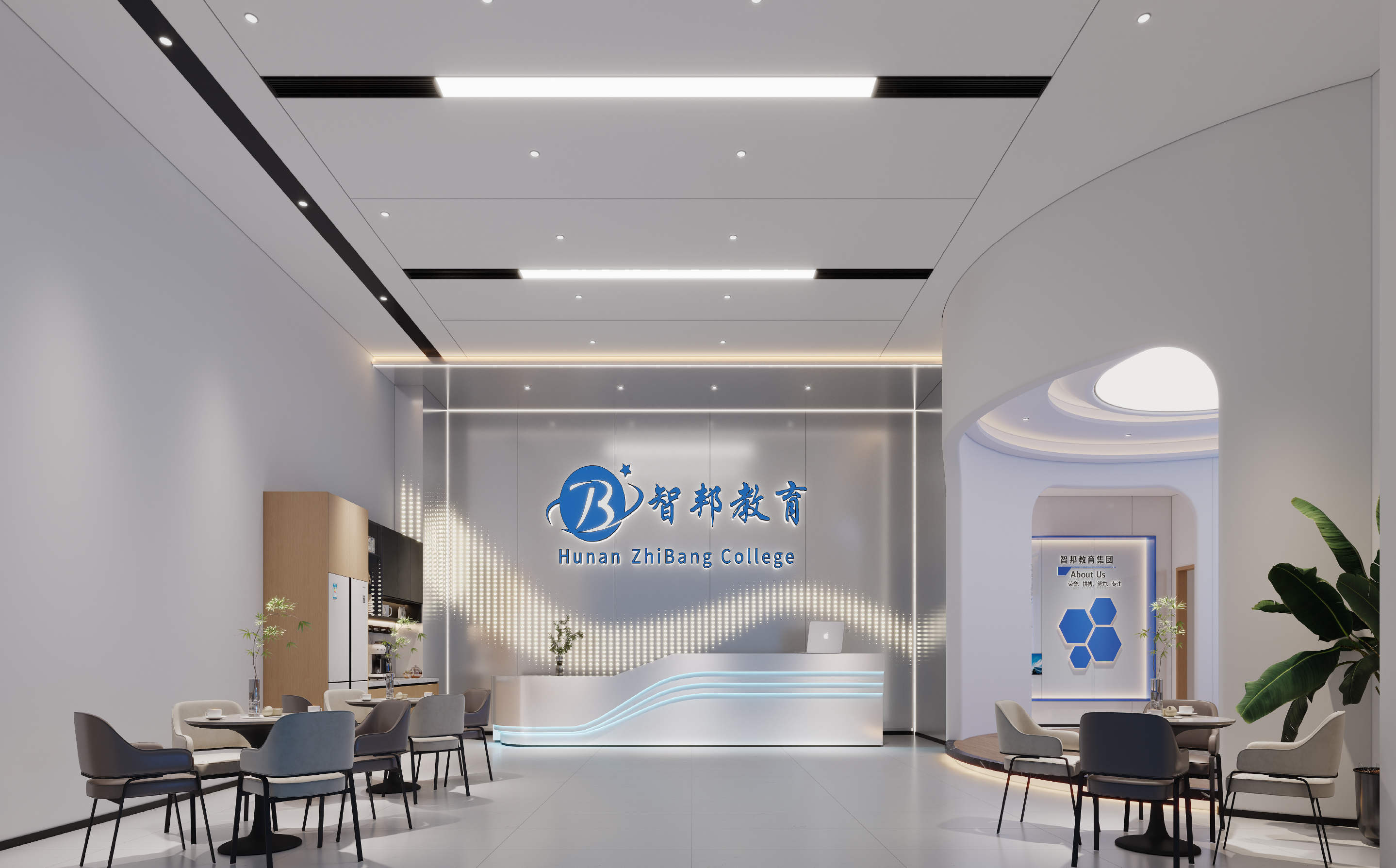 智邦教育湖南湘府传媒校区校园环境